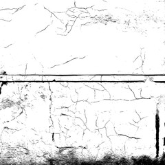 Distressed Black and White Grunge Texture Overlay