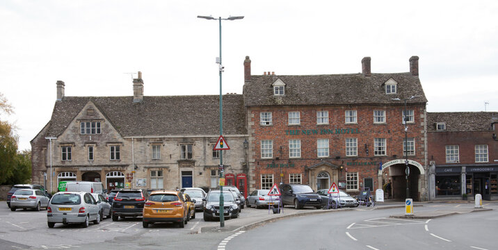 Market Place in Lechlade, Gloucestershire in the United Kingdom