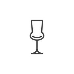 Grappa Glass line icon