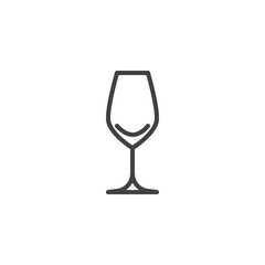 Port Glass line icon