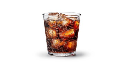 Refreshing Soft Drink in a Cup - Fast Food Editorial Photography for Foods Magazine in Professional Studio Setting on White Background