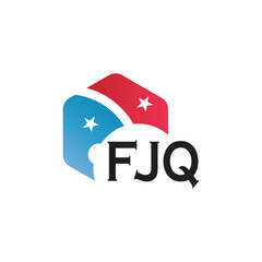 FJQ letter logo design on white background. Creative  modern FJQ letter logo design. Vector design.