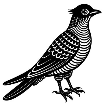 recommend clip art: cuckoo bird silhouette vector illustration 