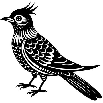 recommend clip art: cuckoo bird silhouette vector illustration 