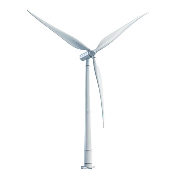 recommend clip art: Wind turbine on white background,png