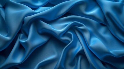 Obraz premium Seamless blue fabric background