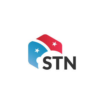 STN letter logo design on white background. Creative  modern STN letter logo design. Vector design.