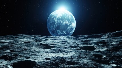 Earthrise from the Moon