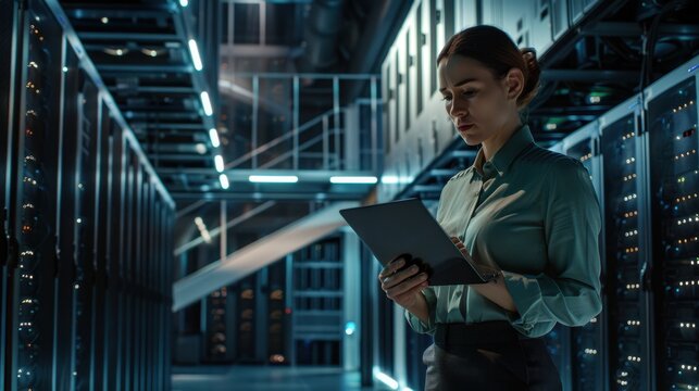 The IT Technician in Data Center