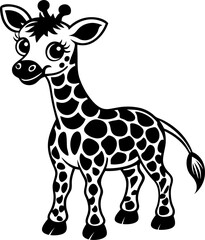 Cute little giraffe drawing