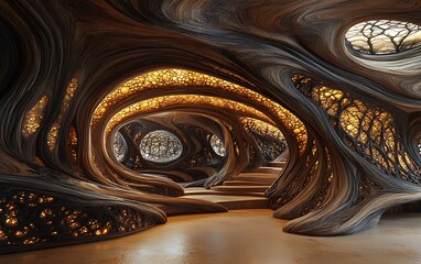 Corridor, Hall, Exhibition, Space, Art