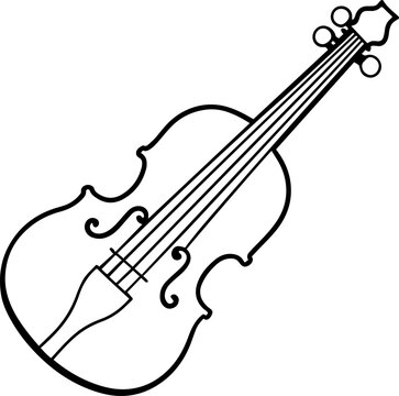 recommend clip art: violin silhouette vector illustration