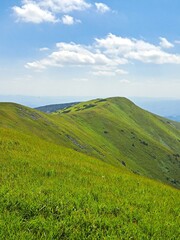 Fototapeta premium grass and blue sky Slovakia mountains