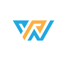 WP letter logo design vector template for business
