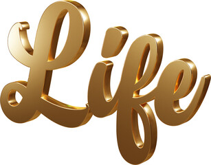 Obraz premium Luxury 3D gold text 