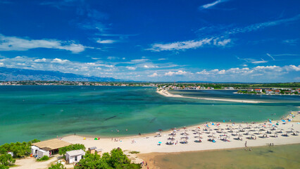 Queens Beach aerial view in Zadar, Croatia © jovannig