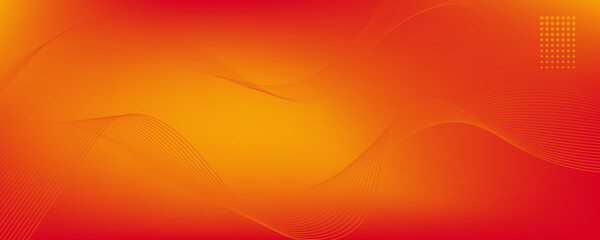Abstract orange background with waves