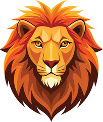 Lion head vector 