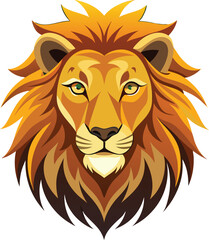 Lion head vector 