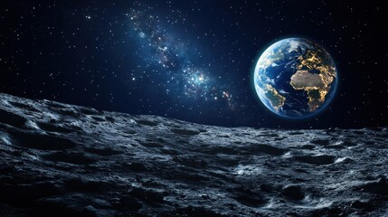 Earthrise from the Moon