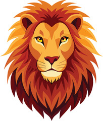 Lion head vector 