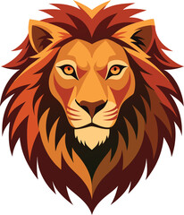 Lion head vector 