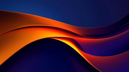 Obraz premium Abstract Wave of Fire and Night, Abstract Art, Digital Art, Wallpaper, Gradient