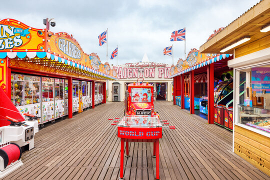 Pier amusement arcade in Paignton, England