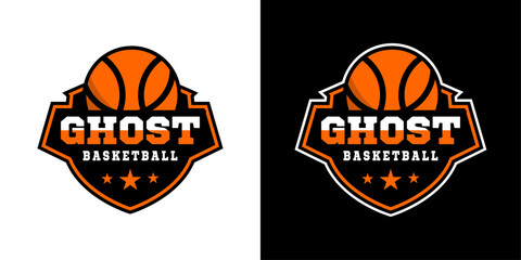 Basketball patch logo design Concept. 