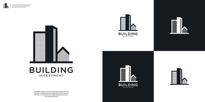 Building architecture property logo real estate company
