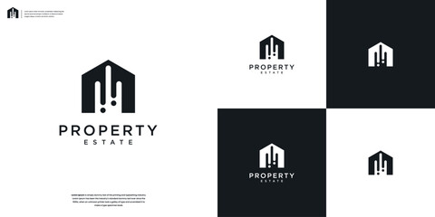 simple real estate logo design inspiration