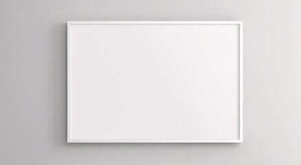 リアルなフォトフレームのモックアップ。白い空白の壁に垂直の大きな A3、A4 フレームのモックアップ。シンプル、クリーン、モダン、ミニマルなポスター フレーム。垂直の白い額縁のモックアップ。国際用紙サイズ	