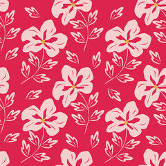 Textile and digital seamless floral vector design