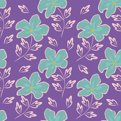 Textile and digital seamless floral vector design