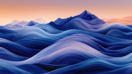 Obraz premium Abstract background with flowing, vibrant colors in blue, orange and purple.