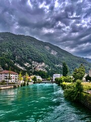 Fototapeta premium View in Interlaken, Switlerand