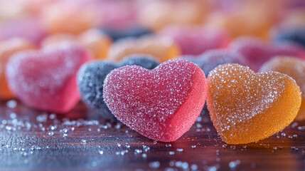 Obraz premium gummy hearts