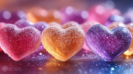 Fototapeta premium gummy hearts