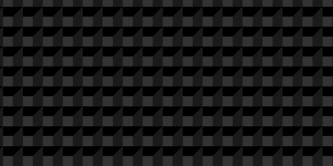 Fototapeta premium Vector cube triangle geometric tile mosaic wall grid retro digital hexagon technology wallpaper background. black block cube structure backdrop square triangle text. 