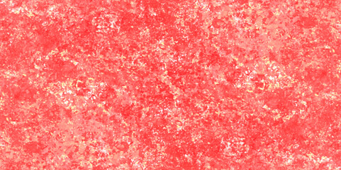 Trendy living coral color texture of a concrete wall with cracks and scratches. limestone textured background. Decorative red panoramic background texture. Vintage texture of plaster or grungy marble.