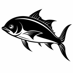 Mahi-mahi Black silhouette