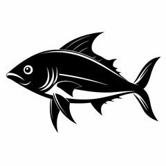 Mahi-mahi Black silhouette