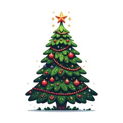 christmas tree image a white background