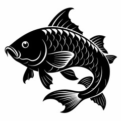 Carp Black silhouette