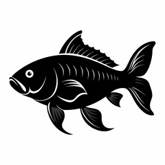 Carp Black silhouette