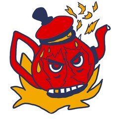 Angry teapot