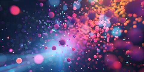 Abstract Colorful Bokeh Background With Blurred Lights