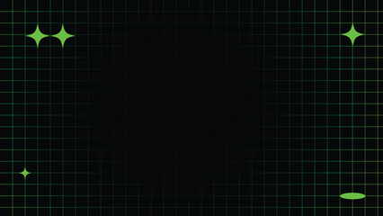 Green Y2K Grid Line Background, Abstract Green Brutalism Background Vector
