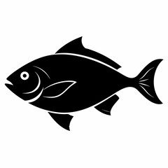 Halibut Black silhouette