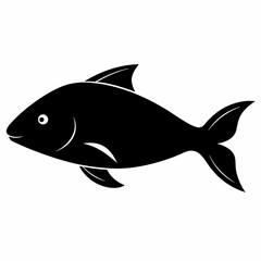 Halibut Black silhouette